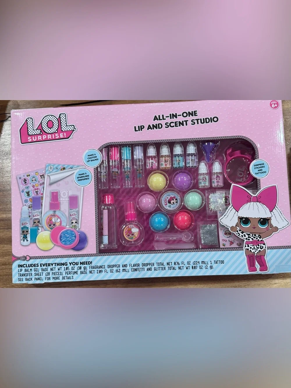 LOL Surprise All In One Lip Balm & Scent Studio Beauty Kit NEW NWT NIB
